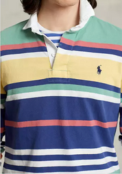 Polo Ralph Lauren Men's Iconic Long Sleeve Rugby Polo Shirt Blue Large