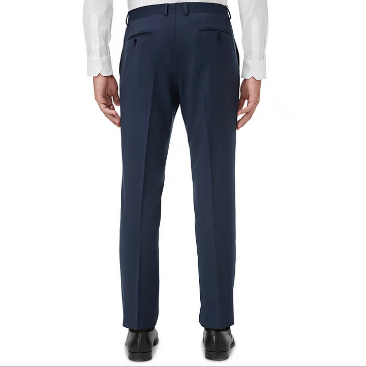 AX Armani Exchange Mens Slim Fit Birdseye Suit Dress Pants Navy 30 x 30