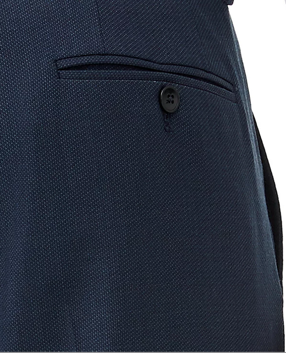 AX Armani Exchange Mens Slim Fit Birdseye Suit Dress Pants Navy 30 x 30