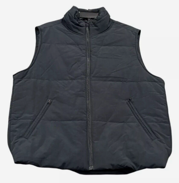 Calvin Klein Mens Regular fit Full Zip Vest XL Black Solid
