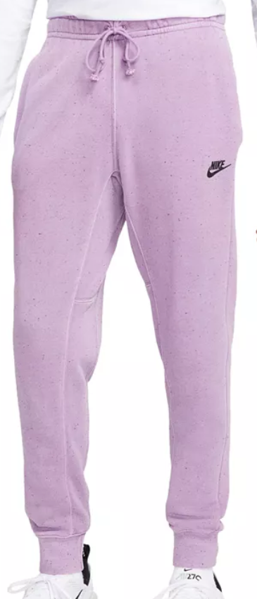 Nike Men's Sportswear Club Fleece+ Relaxed Fit Logo Sweatpants Purple Large