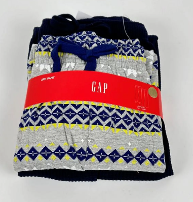 Gap Mens 2 Pack Waffle Knit  Regular fit Jogger Pants Pajamas Small  Blue