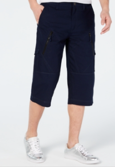 INC International Concepts Men's Michael Messenger Shorts Basic Navy size 40
