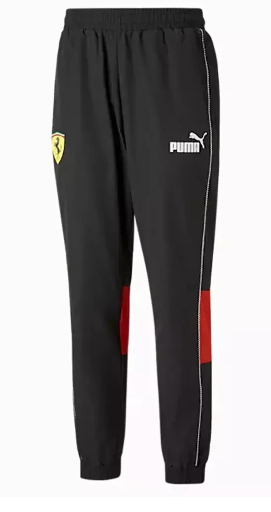 PUMA Ferrari Race Pants Mens XXL Black Color Block Adjustable Draw Cords