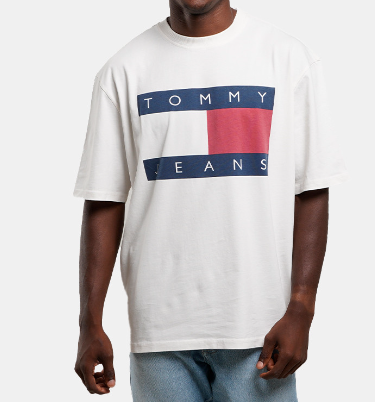 Tommy Hilfiger Mens Regular fit Short Sleeve T-Shirt Shirt XXL White
