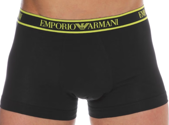 Emporio Armani Mens Boxer Briefs Underwear Large Black