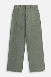 Jil Sander Men Relaxed fit Casual Corduroy Pants 34 / 34 Green Solid