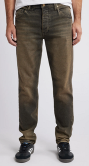 Vayder Men Slim fit Denim Jeans 30 / 32 Brown Stretch