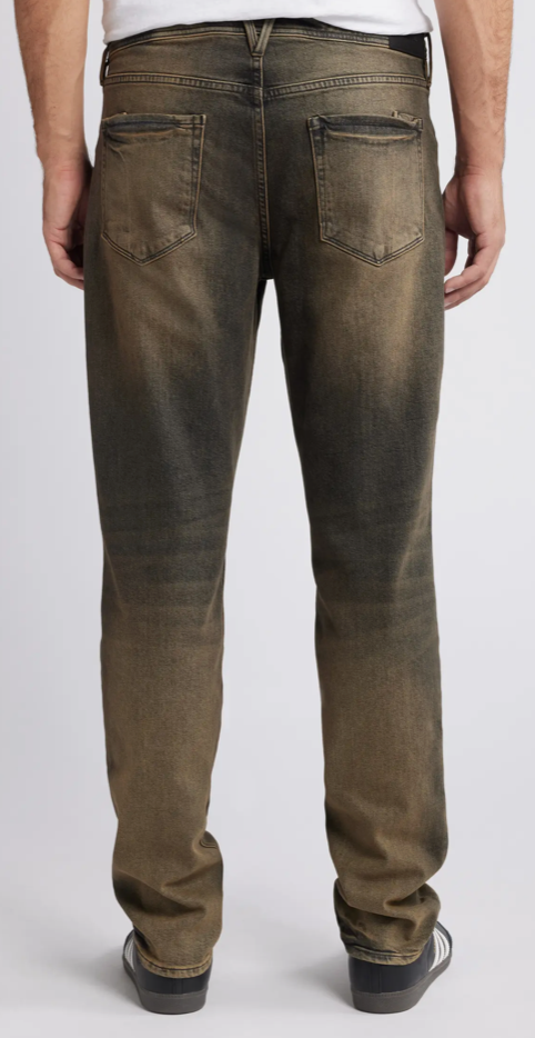 Vayder Men Slim fit Denim Jeans 30 / 32 Brown Stretch