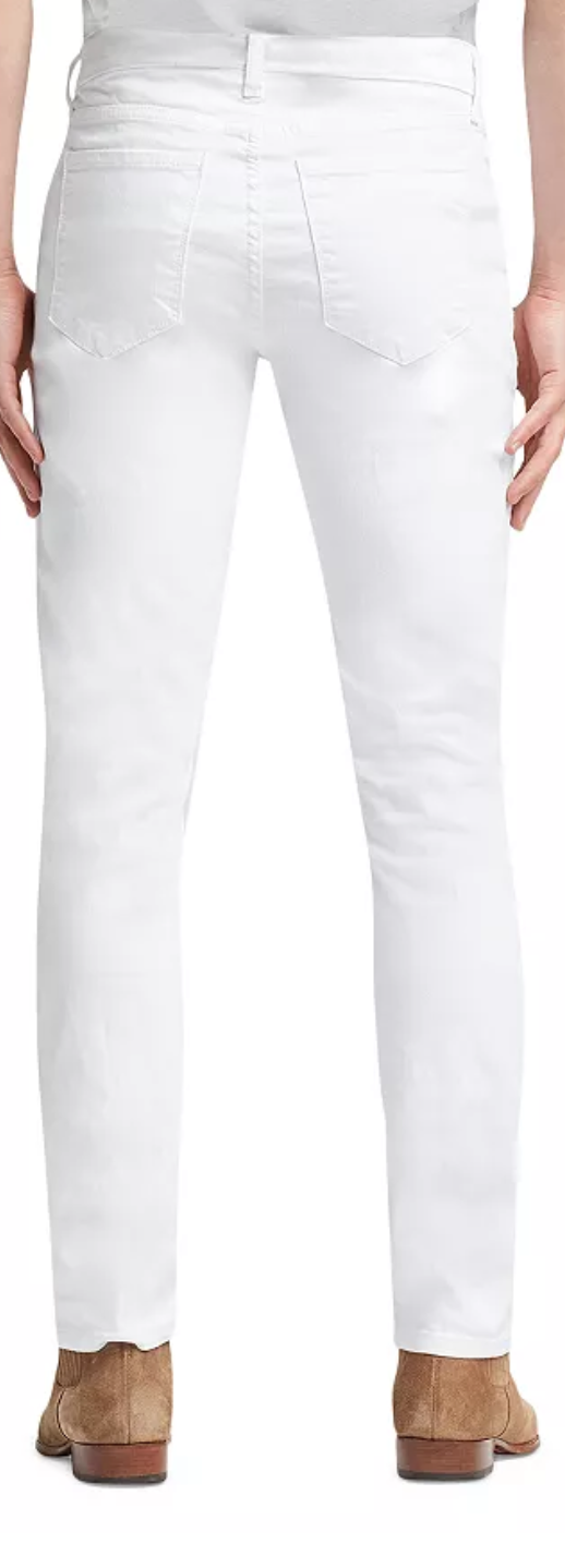 MONFRÈRE Mens Brando Slim Straight Denim White Jeans 34 / 33
