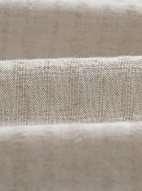 Wax Mens Ren Linen Button-Down Short Sleeve Shirt Beige Small