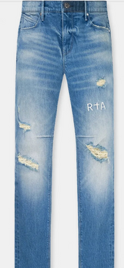RtA Mens Ripped Blue Jeans Clayton Pants 30 / 32