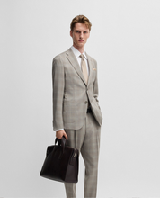 Hugo Boss Mens Slim Fit Suit 40 R  34 x 33 Waist Grey PlaidPlaid