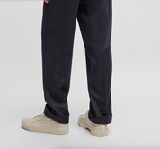 Hugo Boss Men Relaxed fit Pleated Dress Pants 36 / 36 Blue Solid