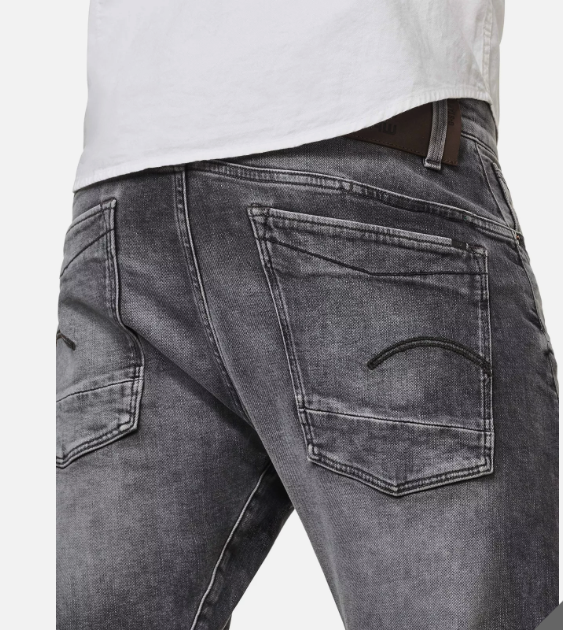 G-Star Raw Mens Slim fit Denim Jeans 40 / 32 Black Solid Stretch