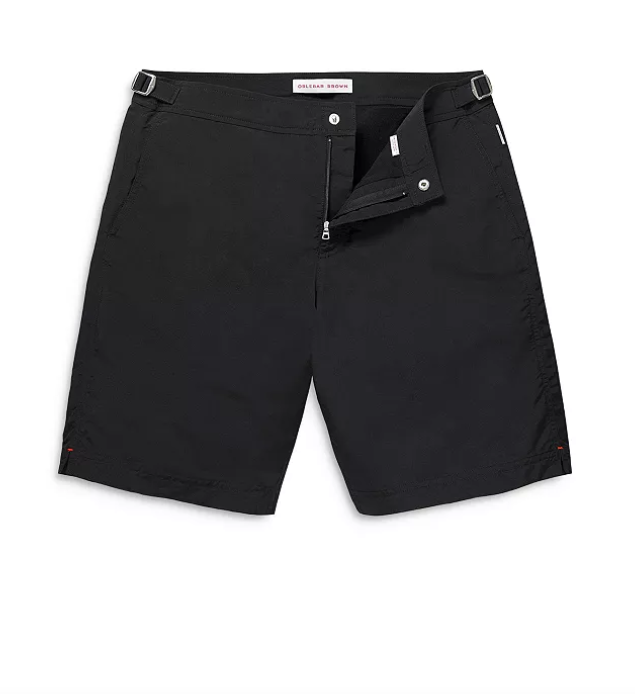 Orlebar Brown Dane III Mens Quick Dry 9.5" Tailored Fit Swim Trunks Black 30