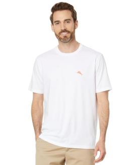 Tommy Bahama Mens Regular fit Short Sleeve Graphic T-Shirt Shirt XXL White
