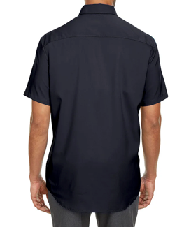 Columbia Mens Regular fit Short Sleeve Button-Up Shirt Small Grey Solid