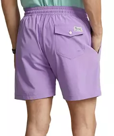 Polo Ralph Lauren Mens Classic fit Swimwear Trunks 3XLT Purple Solid
