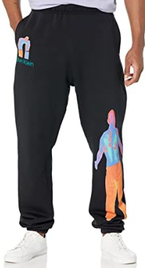 Calvin Klein Mens Relaxed fit Sweatpants Joggers Pants Medium Black
