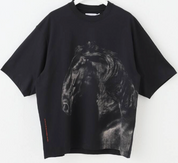 Calvin Klein Mens Relaxed fit Short Sleeve Graphic T-Shirt Shirt XL Black