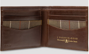 Barbour Men's Colwell Slimline Leather Billfold Wallet Brown