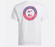 Reebok Mens Regular fit Short Sleeve T-Shirt Shirt Large White Solid