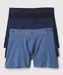 Gap Mens 3 Pack Regular fit Boxer Briefs Underwear XL Blue Solid