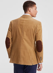 Brooks Brothers Mens Classic fit Corduroy Sport Coat Blazer 46 L Beige Solid