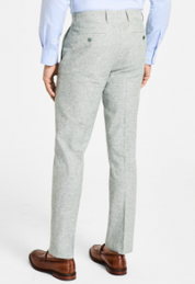 Bar Iii Mens Slim fit Dress Pants 38 / 32 Sage Green Solid Stretch Linen