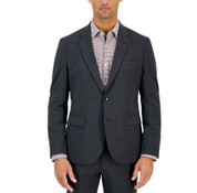 Hugo Boss Mens Modern fit Suit Jacket Blazer 36 R Charcoal Grey Solid Wool