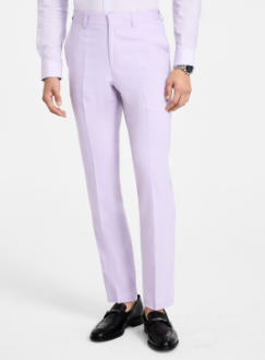 Hugo Boss Mens Modern fit Dress Pants 40 / 32 Lavender Purple Solid