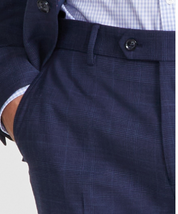 Tommy Hilfiger Mens Modern fit Dress Pants 34 / 32 Navy Blue Plaid Stretch