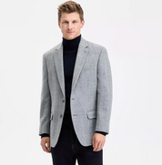 Tommy Hilfiger Mens Modern fit Sport Coat Blazer 52 R Light Grey Wool