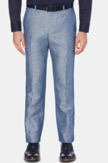 Perry Ellis Mens Modern fit Dress Pants 32 / 29 Blue Solid Stretch