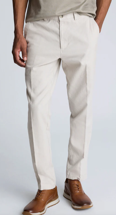 Kenneth Cole Mens Slim fit Dress Pants 29 / 30 Beige Solid Stretch