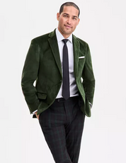 Bar Iii Mens Slim fit Sport Coat Blazer 40 S Green Solid Stretch