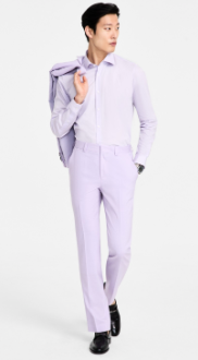 Hugo Boss Mens Modern fit Dress Pants 40 / 32 Lavender Purple Solid Stretch