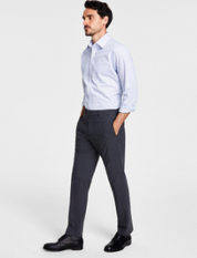 Brooks Brothers Mens Classic fit Dress Pants 34 / 32 Dark Grey Solid