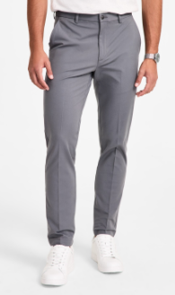 Michael Kors Mens Classic fit Dress Pants 52 / 32 Charcoal Grey Solid Stretch