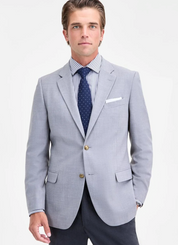 Nautica Mens Modern fit Corduroy Sport Coat Blazer 46 R Light Grey Solid Stretch