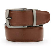 Perry Ellis Mens Reversible Scratch Leather Belt Black Brown Size 38