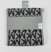 Michael Kors Mens 2 Piece Hat Scarf Set Grey Black
