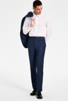 Brooks Brothers Mens Classic fit Dress Pants 36 / 30 Navy Blue Solid