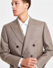 Brooks Brothers Mens Classic fit Double Breasted Suit Jacket Blazer 42 L Wool