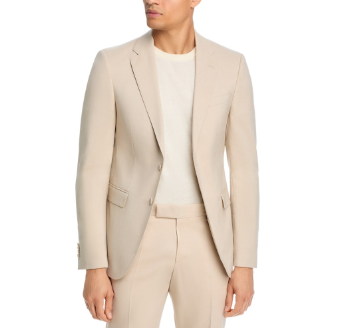 Hugo Mens Extra-Slim fit Suit Jacket Blazer 42 R Beige Solid