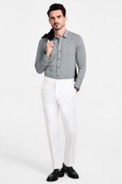 Michael Kors Mens Classic fit Dress Pants 44 / 32 White Solid
