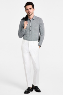 Michael Kors Mens Classic fit Dress Pants 44 / 32 White Solid