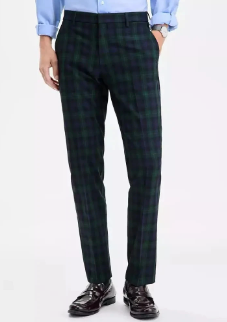Tommy Hilfiger Mens Modern fit Dress Pants 33 / 32 Blue Plaid