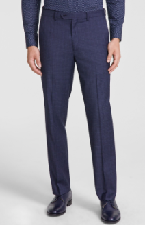 Tallia Mens Classic fit Dress Pants 30 / 30 Navy Blue Check